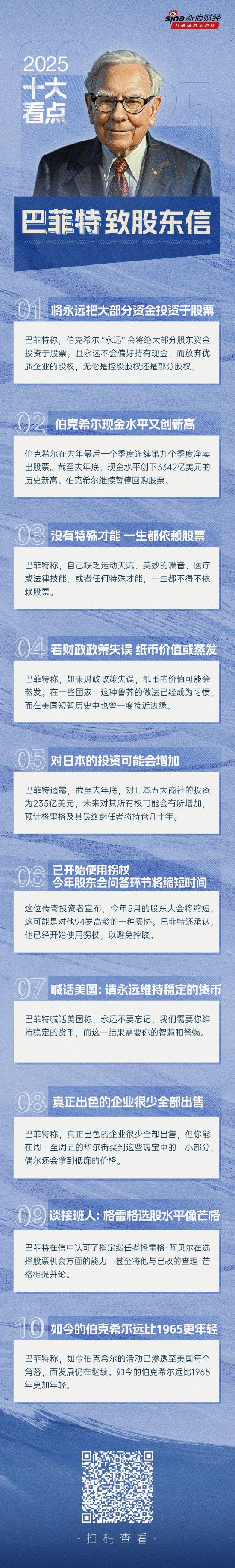 看图：巴菲特2025年致股东