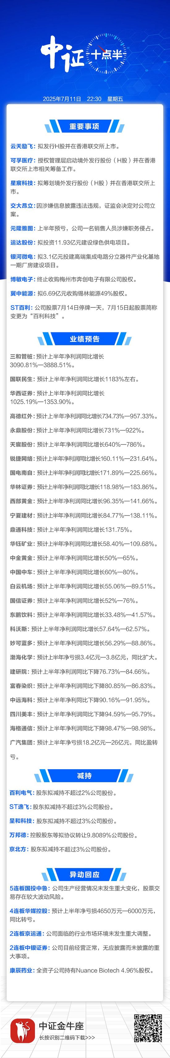 中金黄金、西部黄金业绩